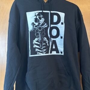 Black Graphic Hoodie